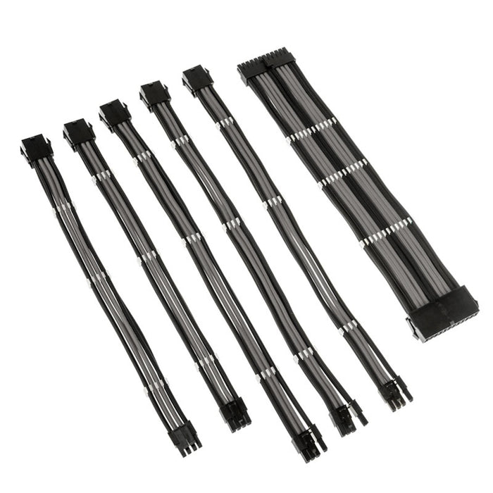 Kolink Core Adept Braided Cable Extension Kit Jet Black/Stone Grey